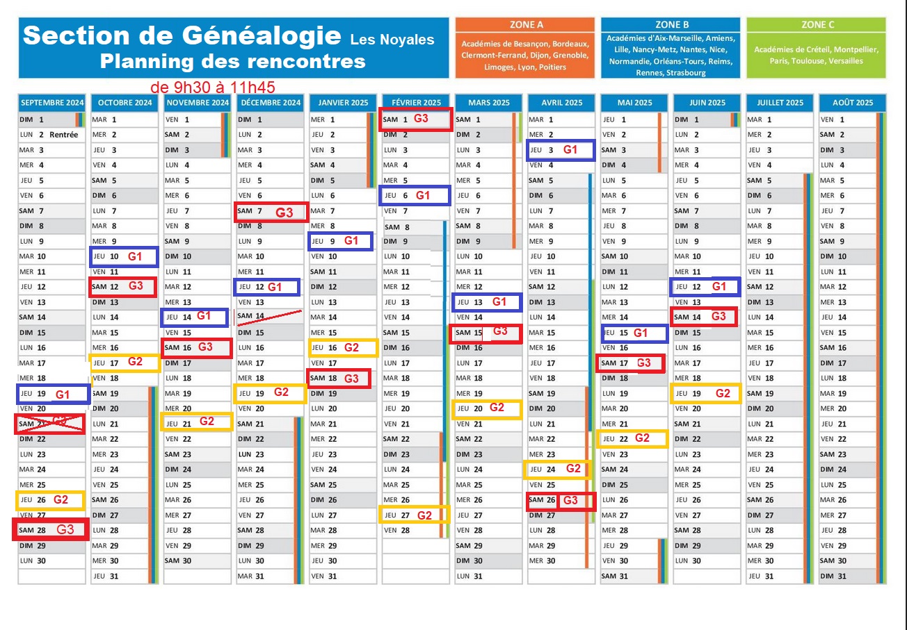CalendrierGenealogie